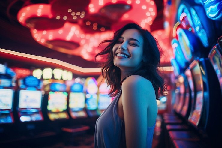 Pengguna membaca bantuan akun digital